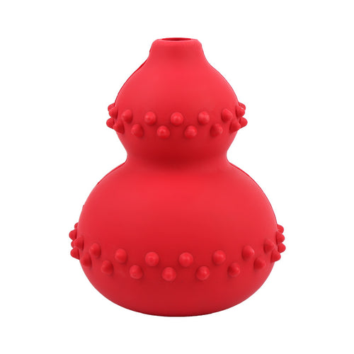 Juguete comedero lento para perros en forma de calabaza, de caucho natural